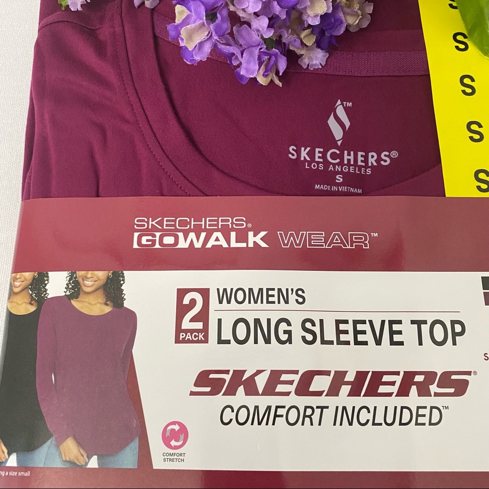 Skechers Women’s 2-Pack Active Long Sleeve Tee, NWT - Picture 6 of 9